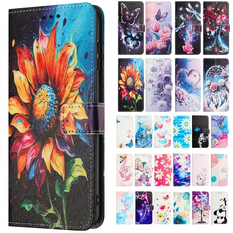 Flip Wallet Book Cover for Coque Xiaomi Redmi A5 A4 A3 Turbo 3 4 Turbo3 Note 14 Pro 5G Case Leather Protective Phone Case Fundas