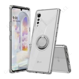 For LG Velvet 5G 2020 6.8" LM-G900N LM-G900 LM-G900EM Back Ring Holder Bracket Phone Case Soft Original Shockproof Cover