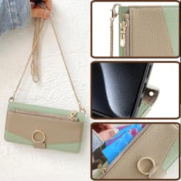 Crossbody Leather Zipper Wallet Case for iPhone 16 Pro Max 16E 15 Plus 14 13 12 11 X XR Flip Mirror Cover Long Lanyard Bag Cover