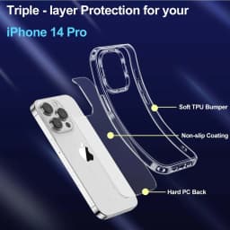 Hybrid Shockproof Back Cover Case For iPhone 16e 16 15 14 13 12 11 Pro Max Plus Mini Clear Hard Pc Silicone Soft Shell Thin Tpu