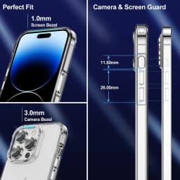 Hybrid Shockproof Back Cover Case For iPhone 16e 16 15 14 13 12 11 Pro Max Plus Mini Clear Hard Pc Silicone Soft Shell Thin Tpu