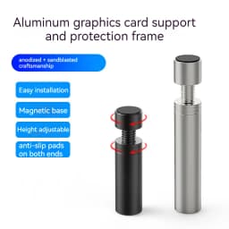 Graphics Card GPU Bracket Jack VGA Support Frame Telescopic Aluminum Metal Magnetic Bottom For ITX MTX ATX Case Graphics Card