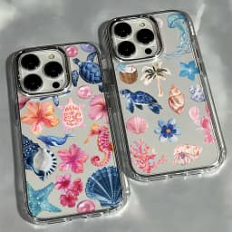 LuxuryStarfishCoralJellyfishPatternPhoneCaseForGooglePixel109878A9AXLPro4G5GTransparentSiliconeBackCover