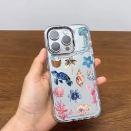 LuxuryStarfishCoralJellyfishPatternPhoneCaseForGooglePixel109878A9AXLPro4G5GTransparentSiliconeBackCover