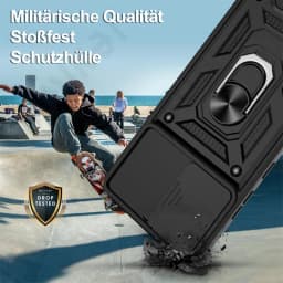Case For Samsung XCover 7 Pro For Galaxy XCover 7 Camera Lens Cover Phone Ring Stand Armor rotate Cover