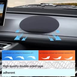 80/95mm Double-Sided Adhesive Pads Dashboard Mounting Disk Set for Car Dash Cam GPS Holders Suction Cup Phone Holder Stands