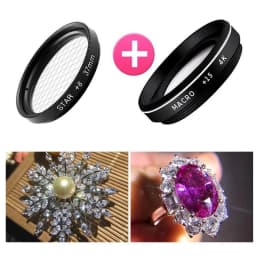 4K HD Phone Camera Lens Kit 15X 30X Macro Lens Clip On Cell Phone Camera Filter Lens For iPhone Samsung Android Smartphone New