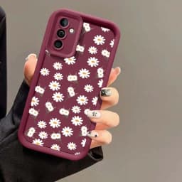 For Samsung Galaxy A56 5G A17 A07 A36 A26 A16 A06 A15 A25 A55 A35 A54 A14 A34 S26 Ultra S25 FE S24 Plus Daisy Flower Phone Case