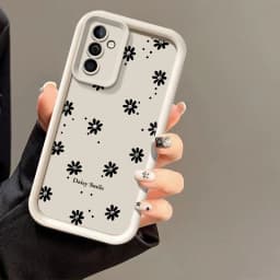 For Samsung Galaxy A56 5G A17 A07 A36 A26 A16 A06 A15 A25 A55 A35 A54 A14 A34 S26 Ultra S25 FE S24 Plus Daisy Flower Phone Case