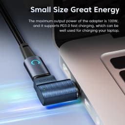 Toocki 100W Magnetic USB C Adapter USB3.0 Type C for Samsung Huawei Oneplus 5Gbps Data LED OTG Converter for Macbook iPhone 15
