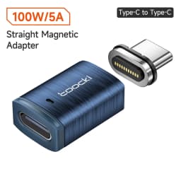 Toocki 100W Magnetic USB C Adapter USB3.0 Type C for Samsung Huawei Oneplus 5Gbps Data LED OTG Converter for Macbook iPhone 15