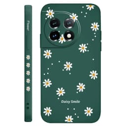 Smiling Daisy Phone Case For Oneplus 13 13R 12 12R 11 11R 10 10R 10T 9R 9RT 9 8T 8 7 7T Pro 5G Liquid Silicone Cover