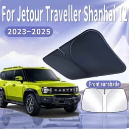 1PC For Jetour Traveller Shanhai T2 2023~2025 Car Sun Visor Front Windshield Sunshade Heat Insulation Summer Cooling Accessories
