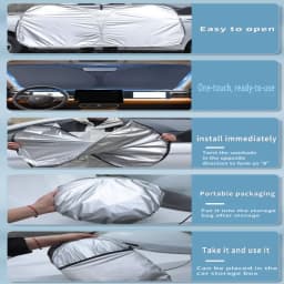 1PC For Jetour Traveller Shanhai T2 2023~2025 Car Sun Visor Front Windshield Sunshade Heat Insulation Summer Cooling Accessories