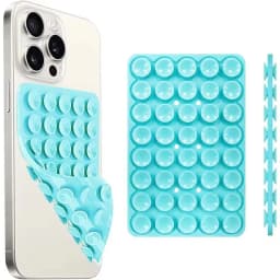 Silicone Suction Cup Phone Mount Hands-Free Mobile Stand Airplane Travel Essential Compatible with Any Smartphone