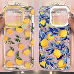 Summer Fruit Lemon Clear Phone Case For iPhone 18 17 Pro 16 15 14 13 12 11 Pro Max 16E XR XS X 17 Air Transparent Soft TPU Cover