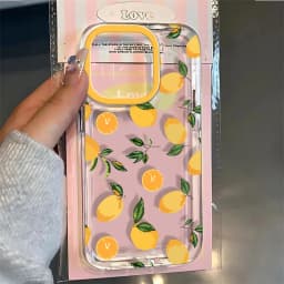 Summer Fruit Lemon Clear Phone Case For iPhone 18 17 Pro 16 15 14 13 12 11 Pro Max 16E XR XS X 17 Air Transparent Soft TPU Cover