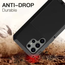 Armor Aluminum Metal Case Shockproof Cover For Samsung S25 S24 S23 S22 S21 S20 Note 20 10 Ultra S10 9 8 Plus Heavy Duty Tank