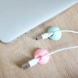 10pcs Candy Color Cable Clip Cable Holder Adhesive Wire Keeper Cord Cable Organizer for Home Office Under Desk Management