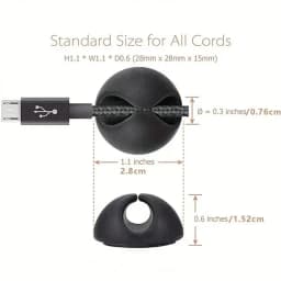 10pcs Candy Color Cable Clip Cable Holder Adhesive Wire Keeper Cord Cable Organizer for Home Office Under Desk Management