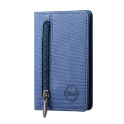 Mobile Phone Case Card Holder With PU Leather Back Sticker Card Bag Portable Zipper Wallet Stand For iPhone 16 Pro Max 15 14 13