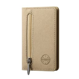Mobile Phone Case Card Holder With PU Leather Back Sticker Card Bag Portable Zipper Wallet Stand For iPhone 16 Pro Max 15 14 13
