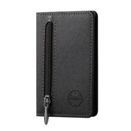 Mobile Phone Case Card Holder With PU Leather Back Sticker Card Bag Portable Zipper Wallet Stand For iPhone 16 Pro Max 15 14 13