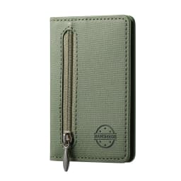 Mobile Phone Case Card Holder With PU Leather Back Sticker Card Bag Portable Zipper Wallet Stand For iPhone 16 Pro Max 15 14 13