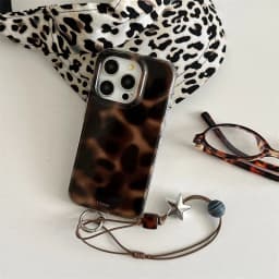Large hole IND | Transparent amber brown | Irregular blending | friend gift |  for iPhone 11 12 13 14 15 16 17 Pro Max