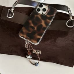 Large hole IND | Transparent amber brown | Irregular blending | friend gift |  for iPhone 11 12 13 14 15 16 17 Pro Max