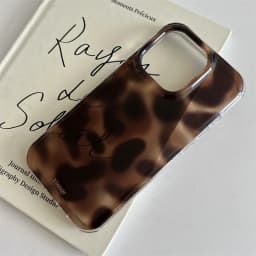 Large hole IND | Transparent amber brown | Irregular blending | friend gift |  for iPhone 11 12 13 14 15 16 17 Pro Max