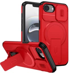 Armor Funda For iPhone 16e Case Slide Lens Protect Coque For iPhone 16 e iPhone16e For Magsafe Magnetic Wireless Charging Cover