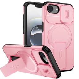 Armor Funda For iPhone 16e Case Slide Lens Protect Coque For iPhone 16 e iPhone16e For Magsafe Magnetic Wireless Charging Cover