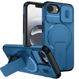 Armor Funda For iPhone 16e Case Slide Lens Protect Coque For iPhone 16 e iPhone16e For Magsafe Magnetic Wireless Charging Cover
