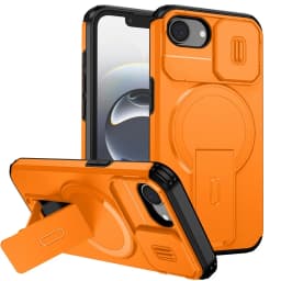 Armor Funda For iPhone 16e Case Slide Lens Protect Coque For iPhone 16 e iPhone16e For Magsafe Magnetic Wireless Charging Cover