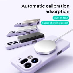 For OPPO Find X9 Pro Case Hand Feel Liquid Silicone Magsafe Ring Holder inner Fur Soft Mobile Phone Cover
