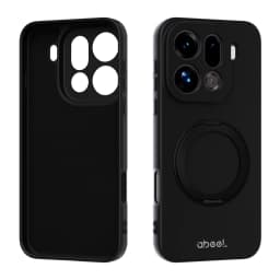 For OPPO Find X9 Pro Case Hand Feel Liquid Silicone Magsafe Ring Holder inner Fur Soft Mobile Phone Cover