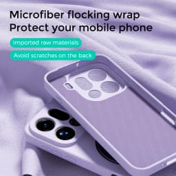 For OPPO Find X9 Pro Case Hand Feel Liquid Silicone Magsafe Ring Holder inner Fur Soft Mobile Phone Cover