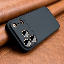 Brand New Luxury Upgrade Model Orange Retro Faux Leather Phone CaseiPhone 17Air 16 15 14  17Pro 17PromaxSoft Edge Hard Case