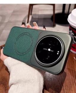 For Xiaomi MI 17 Ultra Leica Case Luxury Plated Leather Magnetic Scrub cover For Xiaomi 17 Ultra Skin Friendly Bumper Funda