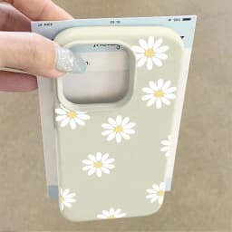 Daisy Flower Silicone Lichee Pattern Case For Xiaomi 15T 14T Pro 15 Ultra 13T POCO X7 X6 X5 Pro F7 F6 F5 X3 GT M4 M6 M7 X4 NFC