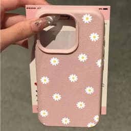 Daisy Flower Silicone Lichee Pattern Case For Xiaomi 15T 14T Pro 15 Ultra 13T POCO X7 X6 X5 Pro F7 F6 F5 X3 GT M4 M6 M7 X4 NFC