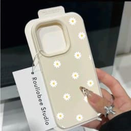 Daisy Flower Silicone Lichee Pattern Case For Xiaomi 15T 14T Pro 15 Ultra 13T POCO X7 X6 X5 Pro F7 F6 F5 X3 GT M4 M6 M7 X4 NFC