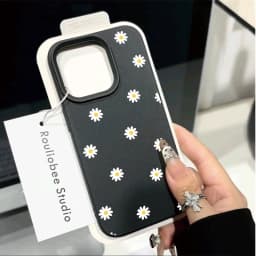Daisy Flower Silicone Lichee Pattern Case For Xiaomi 15T 14T Pro 15 Ultra 13T POCO X7 X6 X5 Pro F7 F6 F5 X3 GT M4 M6 M7 X4 NFC