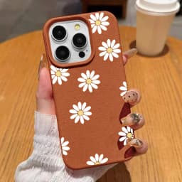 Daisy Flower Silicone Lichee Pattern Case For Xiaomi 15T 14T Pro 15 Ultra 13T POCO X7 X6 X5 Pro F7 F6 F5 X3 GT M4 M6 M7 X4 NFC