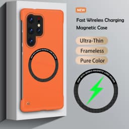 Ultra Slim Magnetic Frameless Solid Color Phone Case for Samsung S26 S25 FE Edge S24 S23 S22 S21 FE Plus Ultra Magsafe Cover