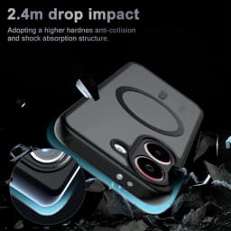 Airbag Matte Armor Rugged Hard Phone Case for Xiaomi POCO X8 Pro Max Strong Magnetic Wireless Charger Anti Dorp Protect Cover