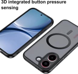 Airbag Matte Armor Rugged Hard Phone Case for Xiaomi POCO X8 Pro Max Strong Magnetic Wireless Charger Anti Dorp Protect Cover