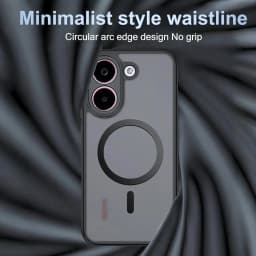 Airbag Matte Armor Rugged Hard Phone Case for Xiaomi POCO X8 Pro Max Strong Magnetic Wireless Charger Anti Dorp Protect Cover