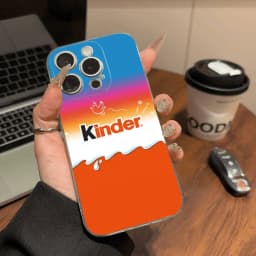 Cute Kinder Surprise Eggs Logo TPU Silicone Case For IPhone 11 12 13 14 15 16 17 Pro Max Shockproof Clear Back Cover